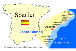 Karte Costa Blanca